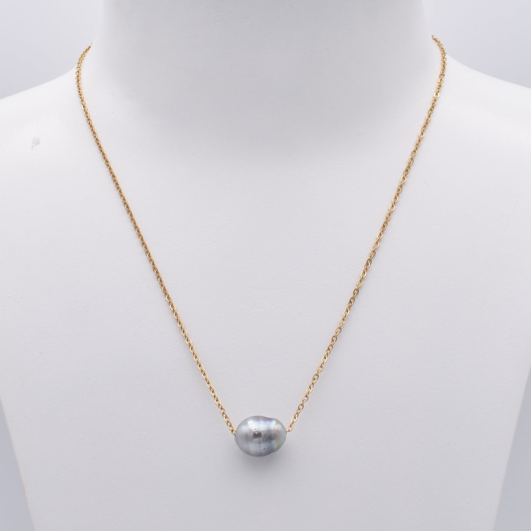 The Classique Gold Lasso Pearl Necklace