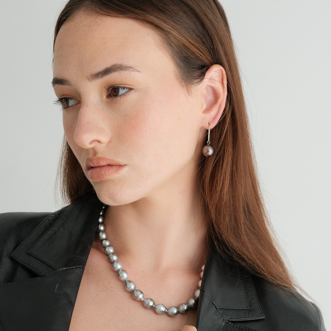 The Nobles Single Drop Pearl Earrings